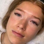 Wispy brown volume lash extensions in Morningside, Auckland, New Zealand